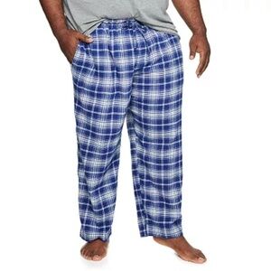 Big & Tall Sonoma Blue Flannel Pajama Pants [Sz 1XB], NWT